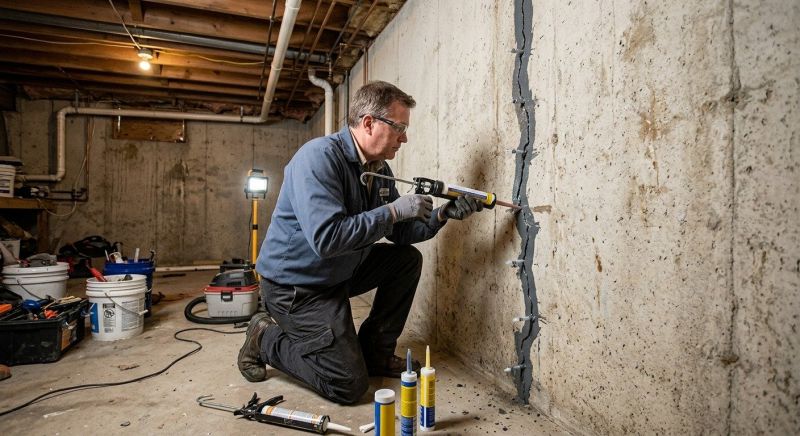 Basement Crack Repair in Medina County, OH