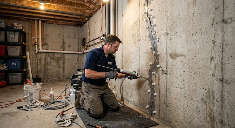 Basement Crack Repair in Medina County, OH
