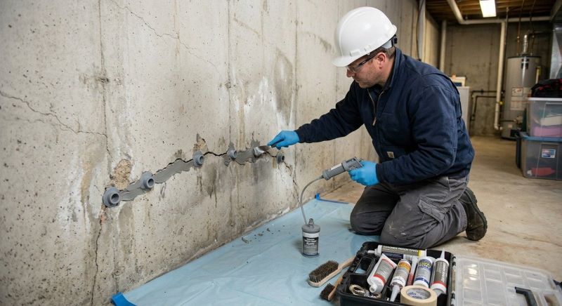 Basement Crack Repair in Medina County, OH