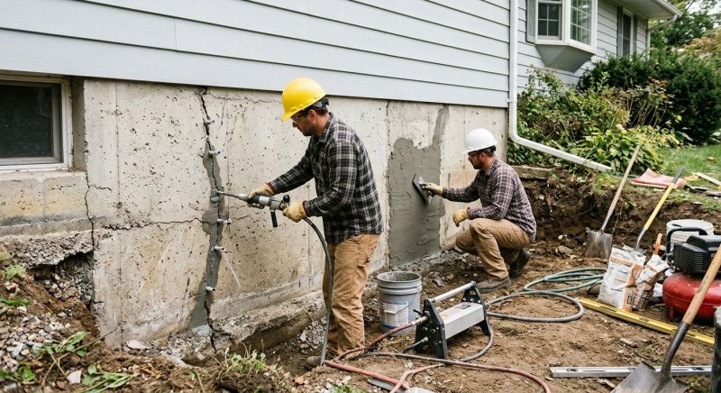 Basement Foundation Repair in Berea, OH