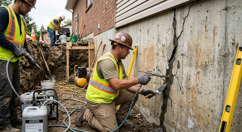 Cracked Foundation Repair in Cuyahoga County, OH
