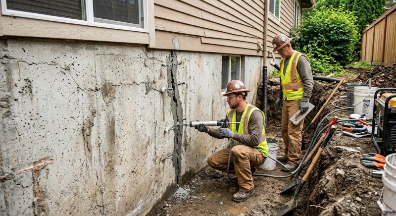 Cracked Foundation Repair in North Royalton, OH