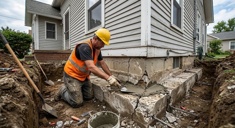 Cracked Foundation Repair in Wayne County, OH