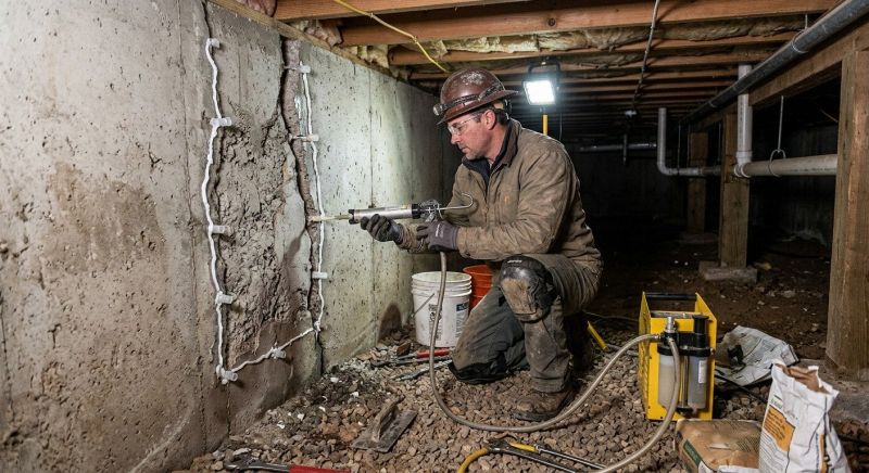 Crawlspace Foundation Repair in Hinckley, OH