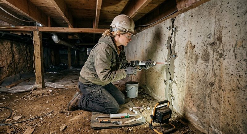 Crawlspace Foundation Repair in Wayne County, OH