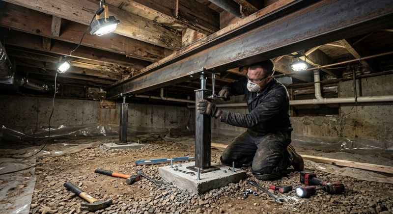 Crawlspace Structural Repair in Medina County, OH