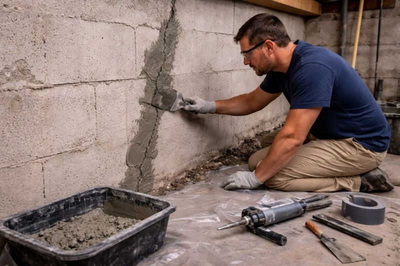 Foundation Crack Repair in Richfield, OH