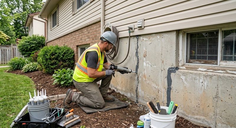 Foundation Crack Sealing in Medina County, OH