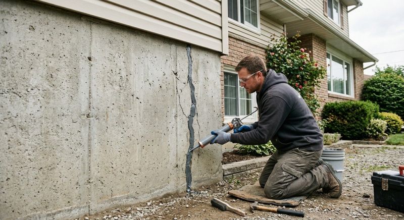 Foundation Crack Sealing in Medina County, OH