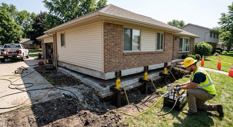 Foundation Lifting in Berea, OH