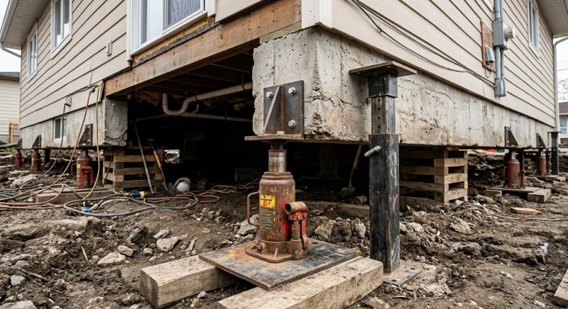 Foundation Lifting in Summit County, OH