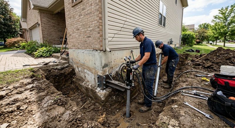 Foundation Settlement Repair in Medina County, OH