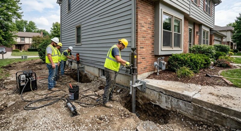 Foundation Stabilizing in Hinckley, OH