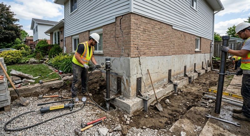 Foundation Stabilizing in Northfield, OH