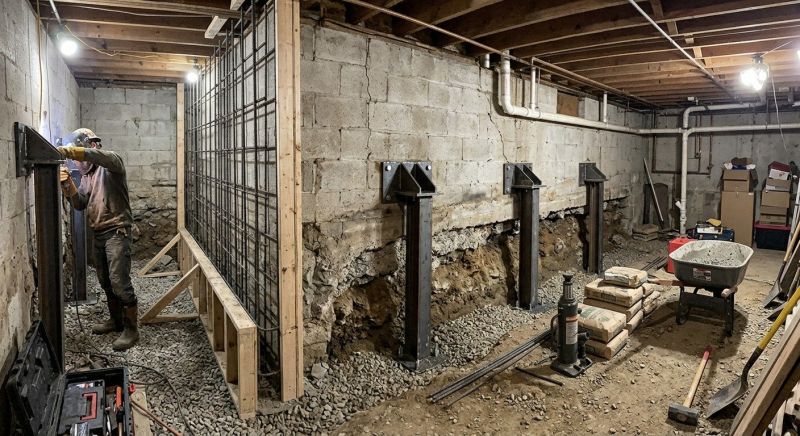 Foundation Stabilizing in Stow, OH