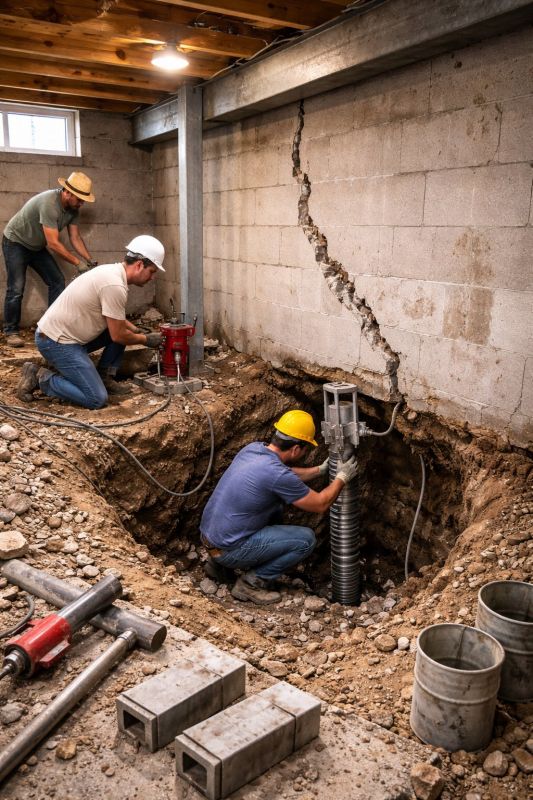 Foundation Structural Repair in Berea, OH