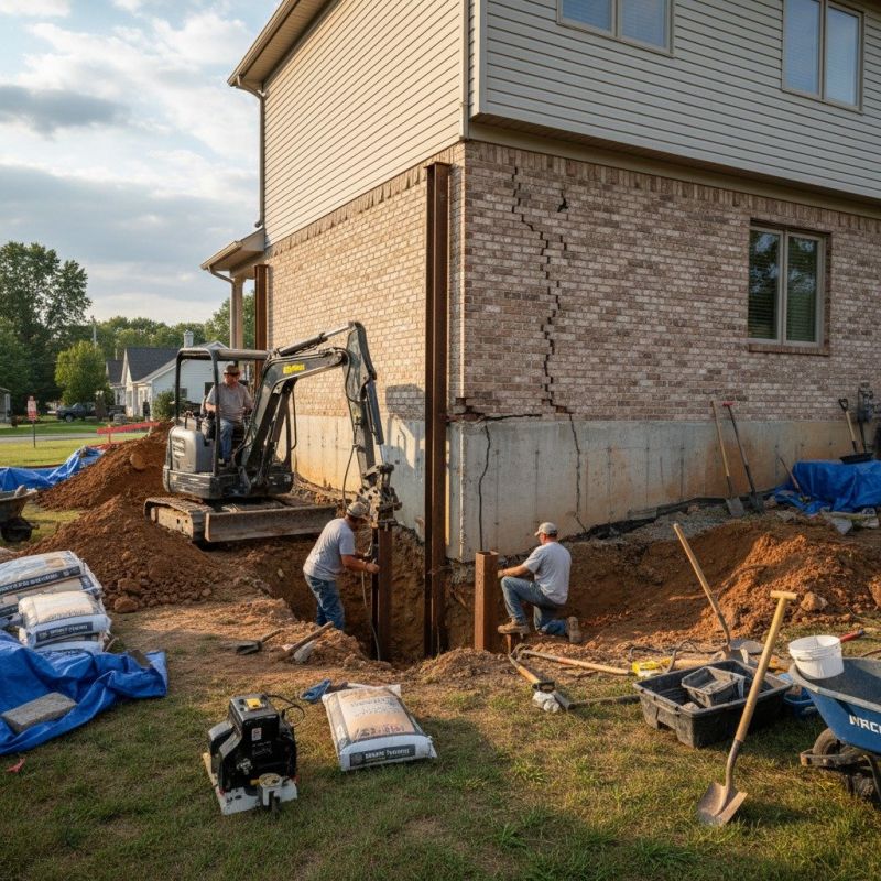 Foundation Structural Repair in Cuyahoga Falls, OH