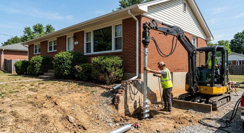 Helical Pile Installation in Medina County, OH