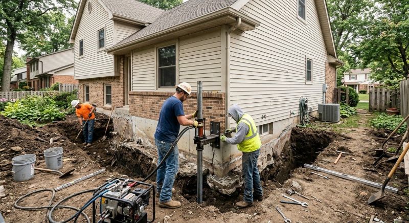 House Foundation Repair in Berea, OH