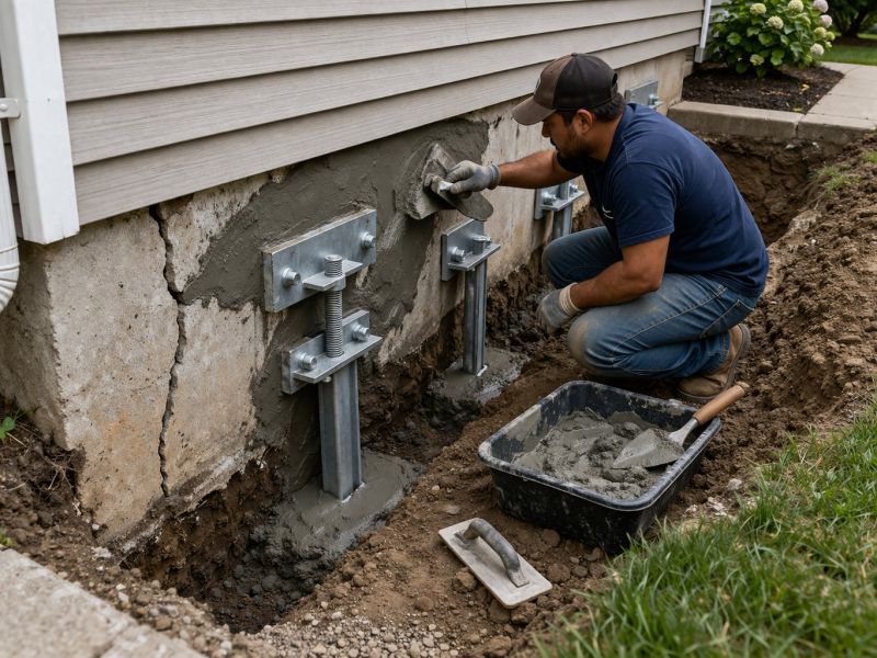 House Foundation Repair in Twinsburg, OH