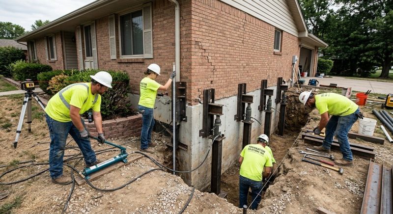 Settling Foundation Service in Rittman, OH