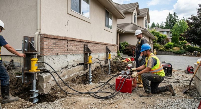 Sinking Foundation Lifting in Medina County, OH