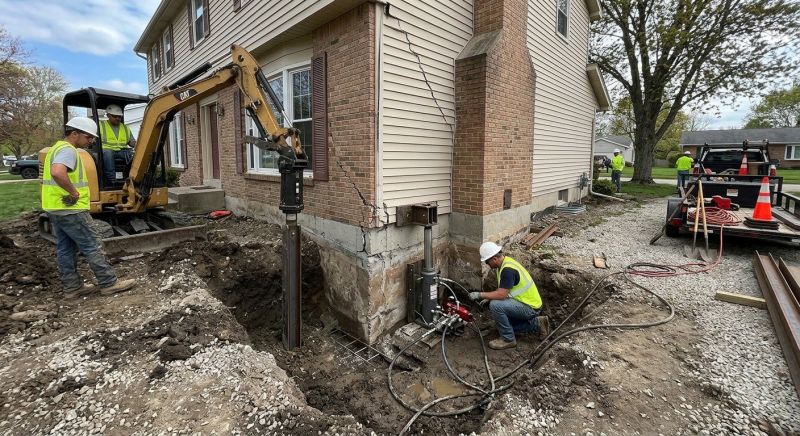Sinking Foundation Repair in Brunswick, OH