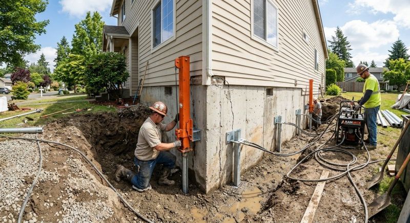 Sinking Foundation Repair in Canal Fulton, OH