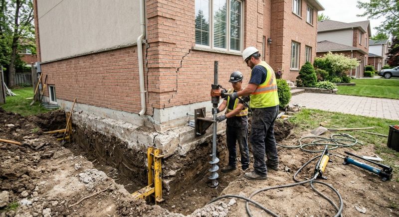 Sinking Foundation Repair in Medina County, OH