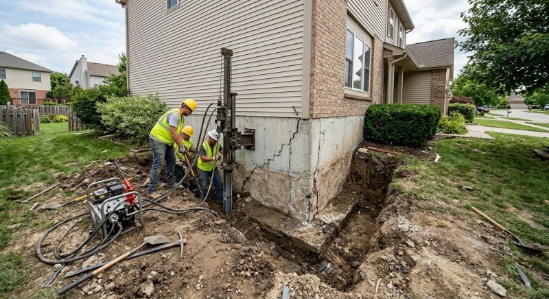 Structural Foundation Repair in Elyria, OH